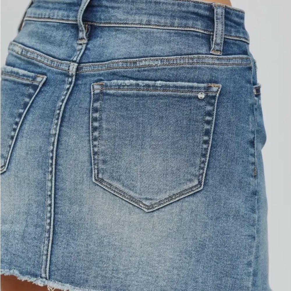 NWT Mica Denim Mini Skirt with Stretch - Picture 2 of 2